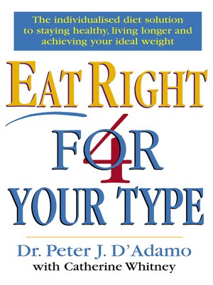 cover image of Eat Right 4 Your Type